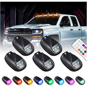 ضوء ستروب لسقف السيارة بالطاقة الشمسية، مصباح إشارة الكابينة، أضواء تحذير LED لاسلكية، ملحقات أمان للسيارات والشاحنات وسيارات الدفع الرباعي وسيارات الجيب RVS مع مستشعر اهتزاز، بدون مثقاب، مقاوم للماء (5 قطع) in Kuwait