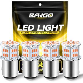 BANGO 1157 LED Bulb Red Brake Tail Light, 2057 2357 7528 BAY15D Super Bright for Car Tail Brake Parking Lights, 4 Pack in Saudi Arabia