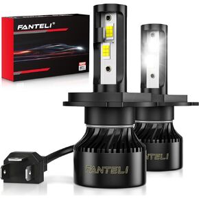 𝖧𝟦/𝟫𝟢𝟢𝟥/𝖧𝖡𝟤 Bulbs, 6500K Cool White 40000LM 900% Brightness, Backup 1:1 Size Plug and Play IP68 Waterproof Interior Off-Road Lights, Pack of 2 in Kuwait