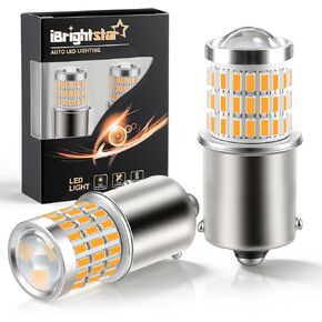 iBrightstar 1156 LED لمبة بيضاء، BA15S 1141 Camper Rv LED أضواء لمبات فائقة السطوع للنسخ الاحتياطي للأضواء العكسية أضواء الفرامل الخلفية بدوره أضواء الإشارة، 2 حزمة in Kuwait