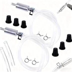 2PCS Brake Bleeder Hose One Way Check Valve Tube Bleeding Tool Kit for Car Motorcyle Clutch Brake Bleeder Valve with Nozzle Cap and Clamp Universal Brake Fluid Bleeder Kit for Hydraulic Brake System in Saudi Arabia