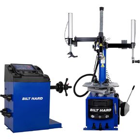 BILT HARD 24" Capacity Tire Changer and Balancer Combo, Tire Changing Machine with Bead Blaster & Dual Assist Arms, Wheel Balancer and Changer for Tire Mounting and Changing in Saudi Arabia