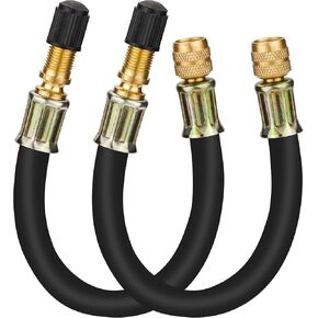 Mellbree 2pcs Valve Stem Extenders, 8.25 Inch Flexible Schrader Tire Valve Stem Extension Compatible for Harleys, RV, Stroller, Bicycles, Motorcycles and Portable Air Compressor in Saudi Arabia