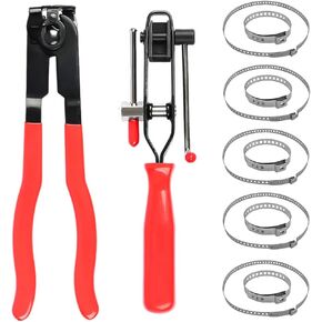 Universal CV Boot Clamp Pliers and CV Joint Ear Clamp Banding Tool,with 10pcs 304 Stainless Steel Adjustable Axle CV Joint Boot Crimp Clamp in Saudi Arabia