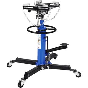 Transmission Jack 1400 lbs/ 0.63 Ton Capacity Hydraulic Telescopic Transmission Jack 34" - 68" Adjustable Height Telescoping Transmission Hydraulic with 360° Swivel Wheels Lift Hoist in Kuwait