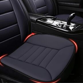 MYFAMIREA Car Seat Cushion Pad 1.2" Thick Comfort Seat Protector for Car Driver Seat Office Chair Home Use Memory Foam Seat Cushion with Non Slip Bottom, 20'' x 18.5'', Black in Kuwait