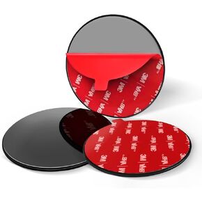 Dashboard Pad Mounting Disk for Suction Cup Phone Mount, 3.2" (82mm) 3M Car Sticky Base Plate for Phone Holder, Dash Mount, GPS Holder - Flexible & Heat-Resistant, for Flat & Curved Surface [3 PACK] in Saudi Arabia