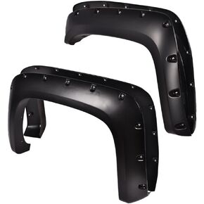 PIT66 Fender Flares متوافقة مع Chevy Silverado 1500 2014-2018، Fit Silverado 2500HD 3500HD 2015-2019 (تناسب الطرز فقط مع السرير الجانبي. ليس للطرز المزدوجة) 4 قطع in Kuwait