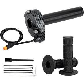Ebike Full Twist Throttle for Macfox، 3 Pin Surron Style Throttle Grip Kit 12V-72V متوافق مع HappyRun Freego Heybike الدراجة الترابية الكهربائية in Kuwait