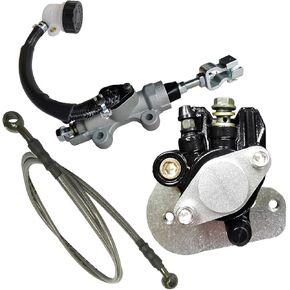 Rear Brake Caliper & Master Cylinder & Brake Hose Line Set Direct Replacement Compatible with Honda TRX400EX 2005-2008 TRX400X 2009-2014 OEM # 43250-HN1-A41 43510-HN1-016 43510-HN1-006 in Kuwait