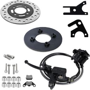 مجموعة تحويل فرامل الأسطوانة إلى القرص لدراجة كولمان CT200U BT200X CT200U-EX Axis M200 Baja MB200 الصغيرة، فرجار 63 مم دوار 160 مم - لحام + ترقية الترباس، لا حاجة إلى تغيير الإطارات in Kuwait