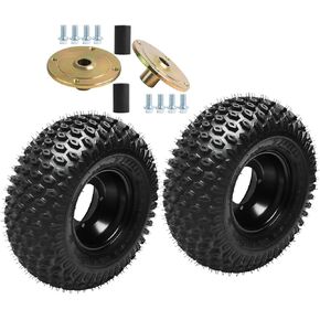 2 حزمة 16x8-7 16x8x7 إطارات عجلات Go Kart و4 إطارات العروة مع محاور عجلات المحور الخلفي 23T، 200/55-7 16x8.00-7 إطارات بدون أنابيب لجميع التضاريس لجرار Go kart Golf Quad Mini Bike جزازة العشب in Kuwait