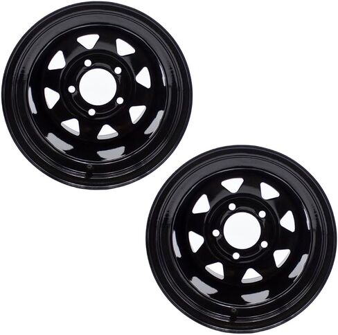 Front Rear 12x8.5 WHEEL RIM 5/4.5 for Zero Turn Riding Mowers Garden Lawn Compact Tractors Heavy Equipment 12 x 8.5 Rim 5 Lugs Bolt Circle 4.5 inch,backspace 2.5 inch,pack of 2 in Kuwait
