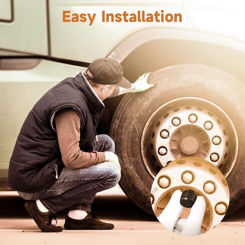 GUTA Trailer Tire Pressure Monitoring System, RV TPMS with 10 Sensors, 6 Alert Modes, Signal Booster, Power Saving Display, Long Sensing Distance, for 3 Trailers (T1/T2/T3), for Camper, Motor Homes in Kuwait