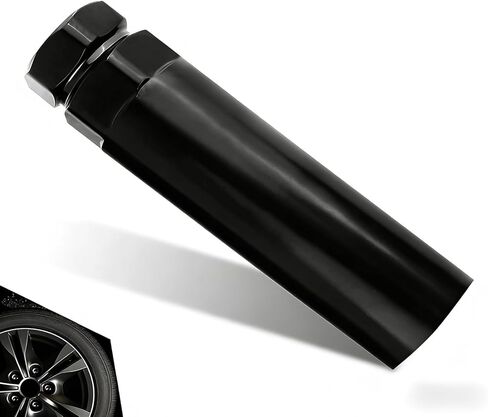 Large 6 Spline Lug Nut Socket, Durable Wheel Lock Key Replacement Tool, Professional Locking Lug Nut Remover for 21 mm 13/16" & 22 mm 7/8" Hex Socket Wrench Adapter (Black) in Kuwait