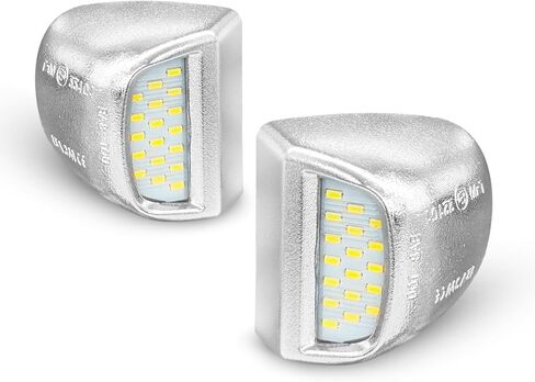 LESAUCE Full LED License Plate Light Tag Lamp Assembly Replacement for Chevy Silverado 1500 2500 3500 Suburban Tahoe GMC Sierra Yukon XL for Escalade, 6000K White, Pack of 2 in Saudi Arabia