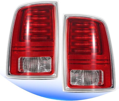 زوج مصابيح خلفية LED متوافقة مع 2013-2018 Dodge RAM 1500 Sport/Rebel & Ram 2500 3500 Laramie Pickup أسود الإسكان المصابيح الخلفية الفرامل الخلفية بدوره إشارة مصابيح الجمعية استبدال in Kuwait