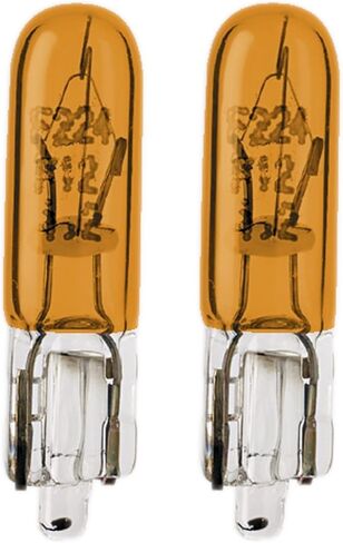 Flosser Incandescent 74NA 74A 74 73 T5 2.3W Stock 469101 صندوق قفازات لوحة القيادة العنبر استبدال مصابيح الإضاءة الداخلية (عبوة من 2) صنع في ألمانيا in Kuwait