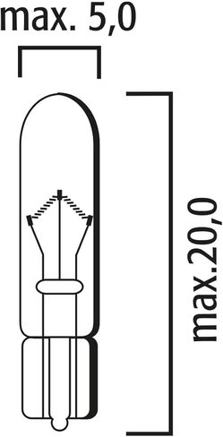 Flosser المتوهج 74 73 T5 1.2W Stock 94191 أبيض دافئ لوحة القيادة صندوق القفازات استبدال مصابيح الإضاءة الداخلية (عبوة من 2) صنع في ألمانيا in Kuwait