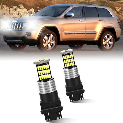 لسيارة جيب رانجلر 2007-2018، 3157A 3156 3057 4157 مصباح إضاءة جانبي 2500LM 6000K أبيض بارد، لمبة OEM فائقة السطوع، إضاءة 360 درجة قطعتان in Kuwait
