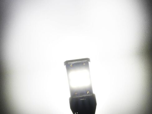 لمبة iFunyLED 912 921 LED للأضواء العكسية الاحتياطية، شرائح 2835 15-SMD خالية من الأخطاء 300% فائقة السطوع 906 922 W16W T15 LED - (عبوة من قطعتين، أبيض) in Kuwait