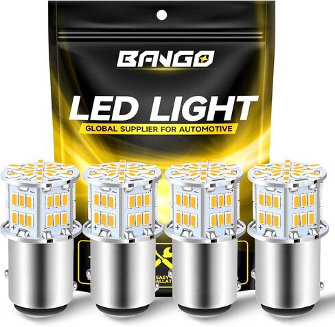 BANGO 1157 LED Bulb Red Brake Tail Light, 2057 2357 7528 BAY15D Super Bright for Car Tail Brake Parking Lights, 4 Pack in Saudi Arabia