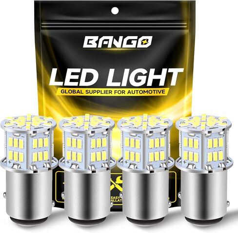 BANGO 1157 LED Bulb Red Brake Tail Light, 2057 2357 7528 BAY15D Super Bright for Car Tail Brake Parking Lights, 4 Pack in Saudi Arabia