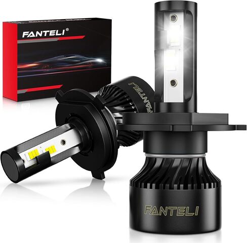 𝟫𝟢𝟢𝟩/𝖧𝖡𝟧 Bulbs 800% Brighter 34000LM 6500K Cool White, Backup 1:1 Design with Cooling Fan, Plug and Play Quick Install Off Road Lights, Pack of 2 in Kuwait