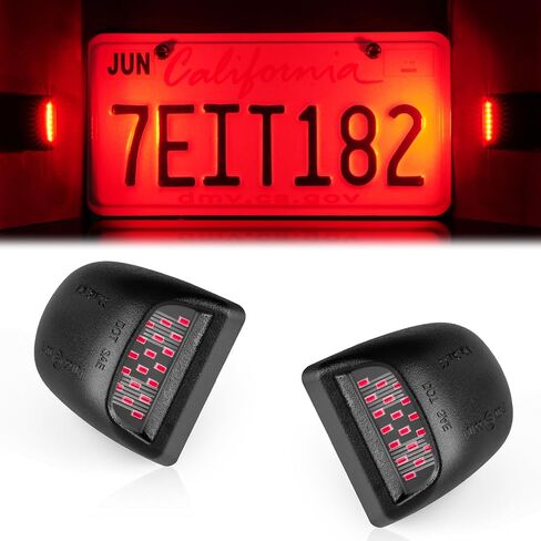 LivTee مجموعة مصابيح لوحة الترخيص LED، ضوء العلامة يناسب Chevy Silverado 1500 2500 3500 1999-2013، Tahoe، Suburban، يناسب GMC Sierra، Yukon XL، Cadillac Escalade، ملحقات السيارة، أبيض زينون (6000K) in Kuwait