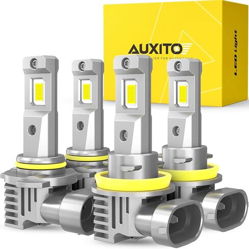 مجموعة مصابيح AUXITO 9005 9006 LED 140000LM 6500K أبيض بارد، حماية EMC، التوصيل والتشغيل، استبدال HB3/HB4 الدقيق، حزمة مصابيح القيادة المكونة من 4 قطع in Kuwait