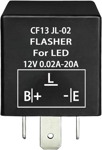 CF13 EP34 3-Pin LED مرحل فلاش إلكتروني، 12 فولت CF13 JL-02 مرحل إشارة الانعطاف الوامض، إصلاح فلاش LED عالمي للفلاش المفرط، بدون فلاش، تحذير من المخاطر، متوافق مع مصابيح LED in Kuwait