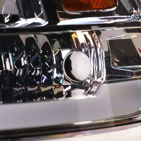 DRL LED شريط أنبوبي بار كروم الإسكان كريستال المصابيح الأمامية إشارة مصابيح العنبر عاكس nb متوافق مع 09-18 دودج رام 1500 / 19-24 كلاسيكي / 10-18 2500 3500 in Kuwait