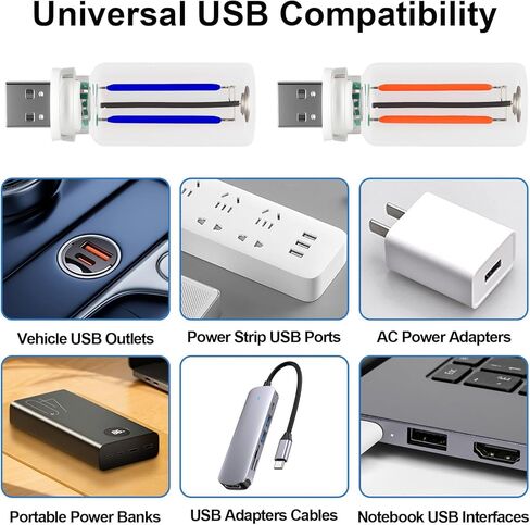4 عبوات من مصابيح USB، مصابيح داخلية للسيارة مع مصابيح زجاجة صغيرة حمراء وزرقاء، إضاءة داخلية للسيارة قابلة للتعتيم تعمل باللمس، قم بتوصيل أضواء ليلية مزخرفة لـ Vehi in Kuwait