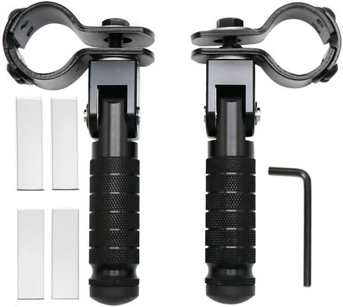 M8 دراجة نارية مساند القدم دراجة نارية أوتاد القدم قابلة للطي الجبهة Footpeg الخلفية Footpeg السيارة الكهربائية المضادة للانزلاق Rearsets مطوية مسند القدمين دراجة 90 درجة ثابتة قابلة للطي دواسة الركاب يدعم (الأحمر) in Kuwait