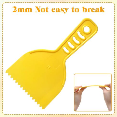 Body Filler Spreader Glue Spreader Plastic Notch Trowel with Handle Adhesive Spreaders in 3 Sizes Notched Adhesive Barrier Spreaders Tool for Glue Epoxy Fillers Putties Resin Automotive in Kuwait