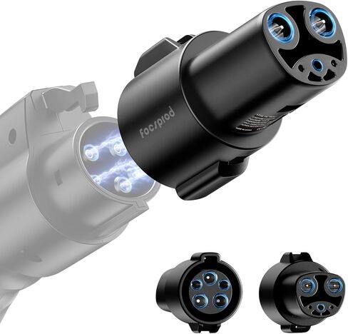 FOCSPROD J1772 إلى محول شاحن Tesla، بحد أقصى 80 أمبير 250 فولت شحن سريع J1772 إلى محول NACS لمحول الشحن Tesla Model 3/Y/X/S/Cybertruck، متوافق مع J1772 EV Charge to Tesla محول -UL 2252 in Kuwait