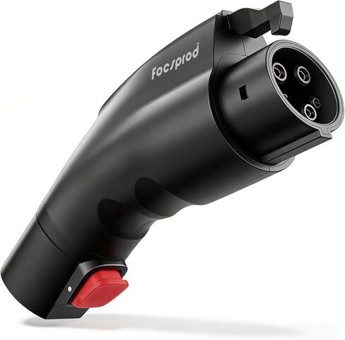 FOCSPROD J1772 إلى محول شاحن Tesla، بحد أقصى 80 أمبير 250 فولت شحن سريع J1772 إلى محول NACS لمحول الشحن Tesla Model 3/Y/X/S/Cybertruck، متوافق مع J1772 EV Charge to Tesla محول -UL 2252 in Kuwait