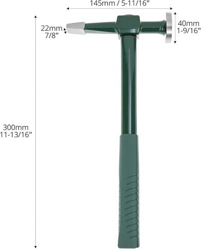 مطرقة معدنية من QWORK، مطرقة تشطيب هيكل السيارة لإصلاح دنت السيارة، 11.8 بوصة طول × 5.7 بوصة عرض، أداة إصلاح احترافية للجسم التلقائي لتشكيل المعادن، وضرب الألواح والأعمال الخشبية in Kuwait