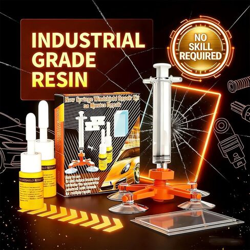 Windshield Repair Kit - Nano Glass Repair Fluid for Chips & Cracks | Quick Fix, Works on for Chips and Cracks，Cracks Gone Glass Repair Kit, Automotive Windscreen Repair Tool Nano Repair Liquid (Navy) in Saudi Arabia