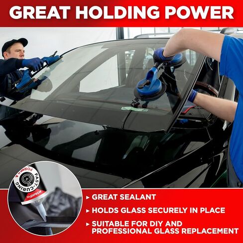Windshield Adhesive – Easy to Apply – Fast Curing & Weather Resistant – High-Strength Bond – Professional Polyurethane Auto Glass Adhesive – Windshield Sealant – Repair Kit for Cars, Trucks & SUVs in Kuwait