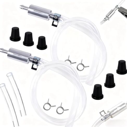 2PCS Brake Bleeder Hose One Way Check Valve Tube Bleeding Tool Kit for Car Motorcyle Clutch Brake Bleeder Valve with Nozzle Cap and Clamp Universal Brake Fluid Bleeder Kit for Hydraulic Brake System in Kuwait