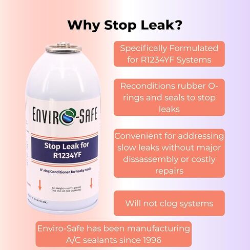 مجموعة إعادة شحن التيار المتردد التلقائي ENVIRO-SAFE R1234YF مع هواء القطب الشمالي، وشحن الزيت، وإيقاف التسرب، ومقياس، ونظام احترافي مكون من 4 قطع in Kuwait