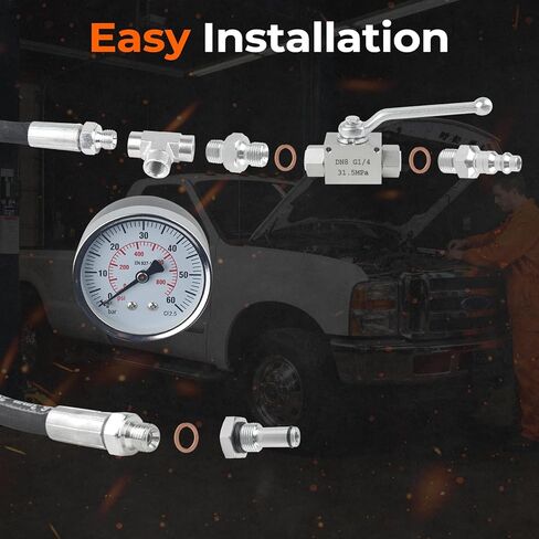 يناسب فورد 6.0L-7.3LPowerstroke الديزل نظام زيت الضغط العالي IPR أداة اختبار الهواء مجموعة خاصة in Kuwait