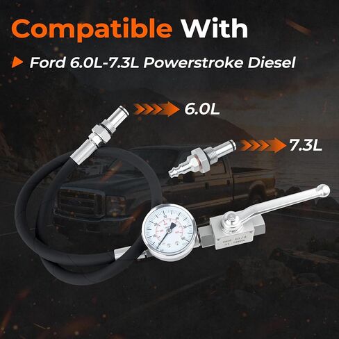 يناسب فورد 6.0L-7.3LPowerstroke الديزل نظام زيت الضغط العالي IPR أداة اختبار الهواء مجموعة خاصة in Kuwait