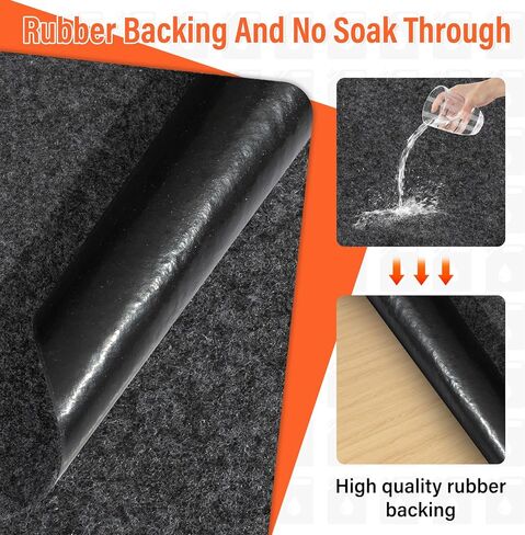 2 Pack 36 x 60 Inch Premium Oil Spill Mat,Garage Floor Mat for Under Car,Highly Absorbent Maintenance Mat Protect Your Floor from Oil Drips, Spills, Splashes and Stains in Saudi Arabia