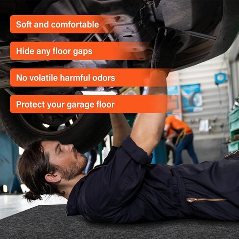 2 Pack 36 x 60 Inch Premium Oil Spill Mat,Garage Floor Mat for Under Car,Highly Absorbent Maintenance Mat Protect Your Floor from Oil Drips, Spills, Splashes and Stains in Saudi Arabia