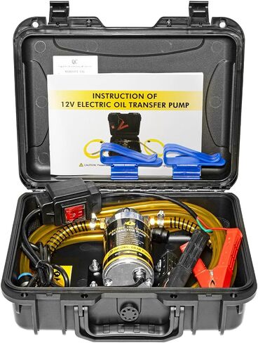 Electric Oil Extractor Pump, 12/24V 100W Oil Transfer Pump, Leak-Proof Oil Pump for Oil Change, Marine Engine Oil Extractor Pump with Storage Case, Suction Pump for Boats, Jet Ski, Trucks in Kuwait
