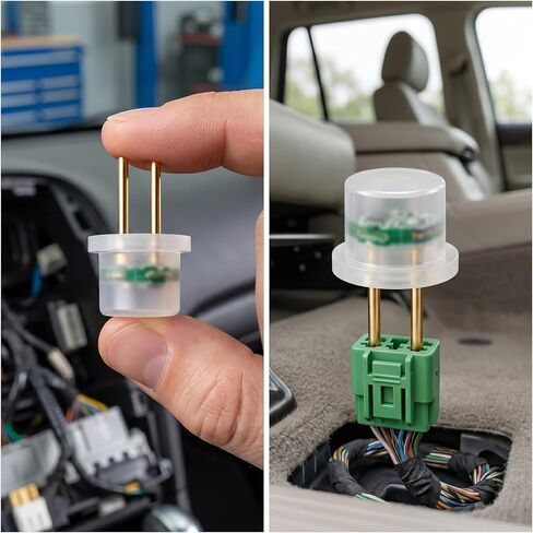 10 Pcs Car SRS Airbag Simulator Tester, Airbag Bypass Resistor Kit for Finding Faults, Universal 12V 2‑Pin Auto Air Bag Diagnostic Scanner Testing Instrument for SUV Truck - White in Kuwait
