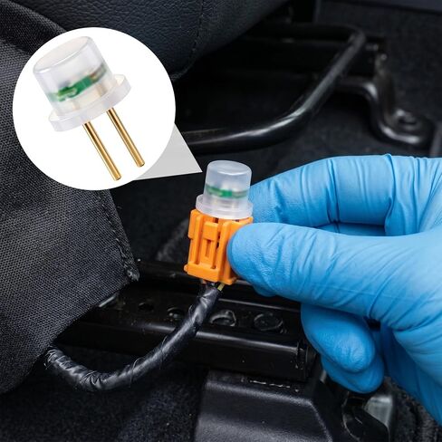 10 Pcs Car SRS Airbag Simulator Tester, Airbag Bypass Resistor Kit for Finding Faults, Universal 12V 2‑Pin Auto Air Bag Diagnostic Scanner Testing Instrument for SUV Truck - White in Kuwait