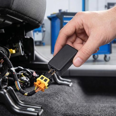 6 قطع SRS Airbag Simulator، 2 دبوس مقاوم تجاوز الوسادة الهوائية لاختبار تشخيص السيارة، أداة رمز خطأ مقاوم الوسادة الهوائية لاستخدام الماسح الضوئي التلقائي للشاحنات وسيارات الدفع الرباعي - أسود in Kuwait
